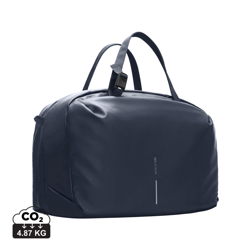 Sac week-end étanche à personnaliser doublure rPET URBAN bleu marine et gris
